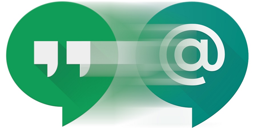 Google Hangouts and Google Chat logos